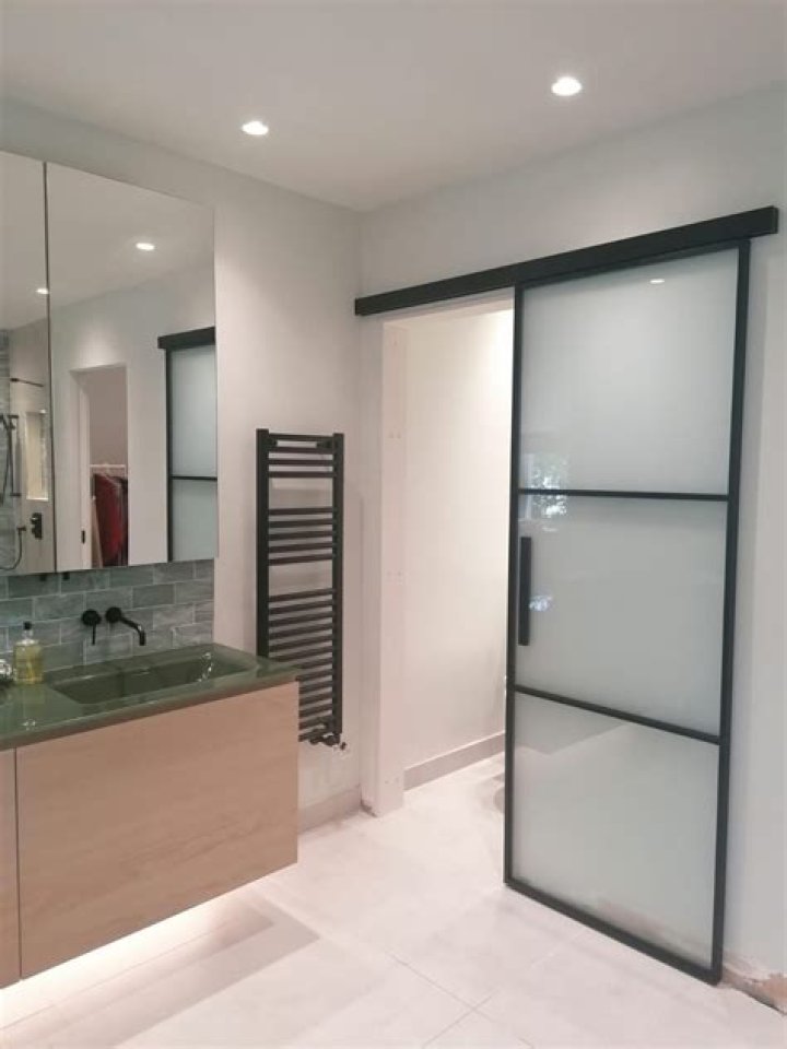 Are sliding doors good for bathrooms?