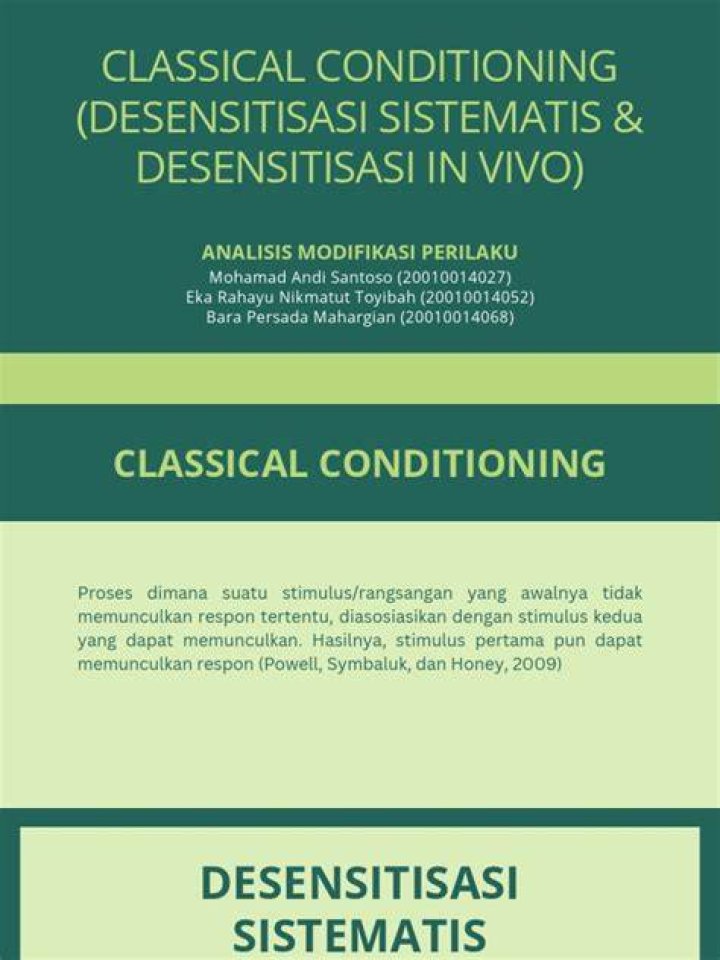 Bagaimana cara desensitisasi sistematis?