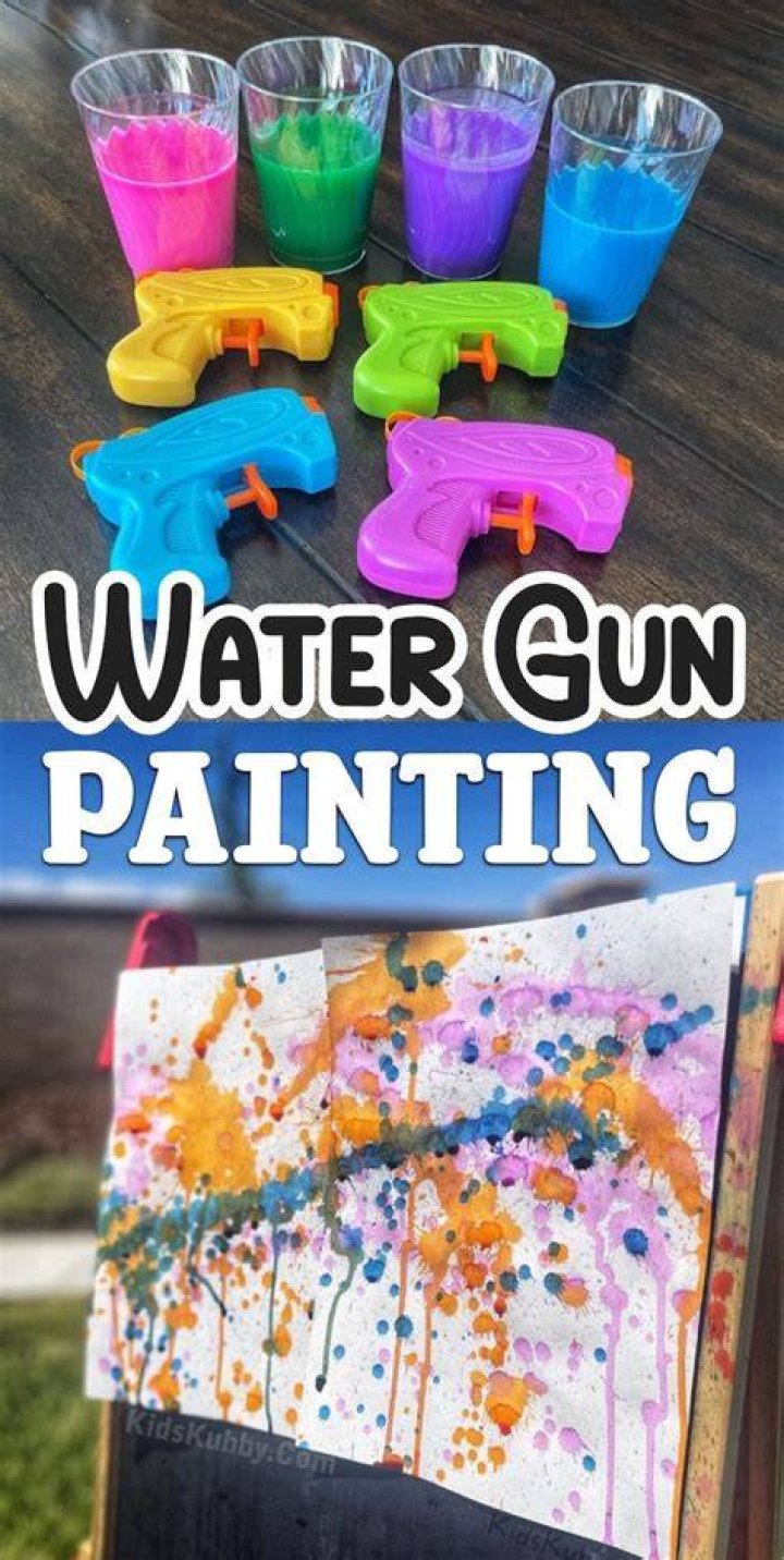 Can you put paint in water guns?