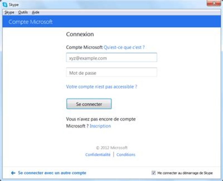 Comment me connecter a Skype?