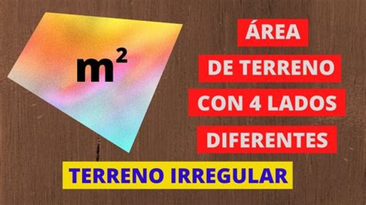 Cual es la superficie de un terreno irregular?