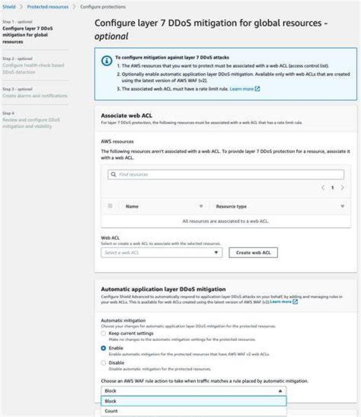 Does AWS have DDoS mitigation?