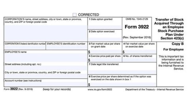 Does form 3922 go on tax return?