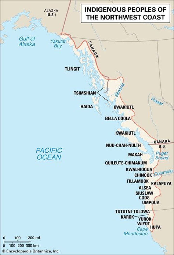 How did the Northwest Coast tribe travel?