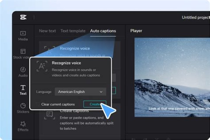 How do I auto caption a video?
