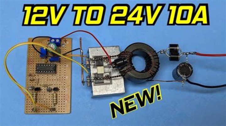 How do I convert 12V to 24V?