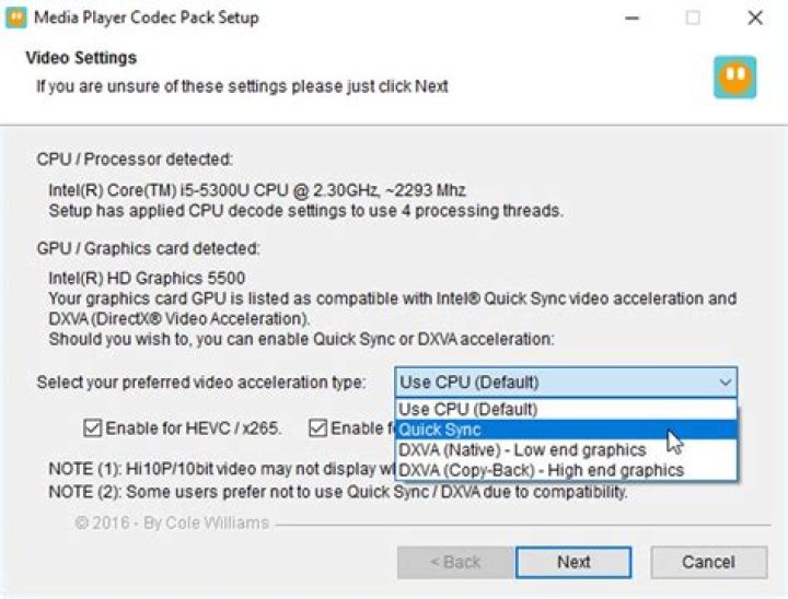How do I download a media player codec pack?