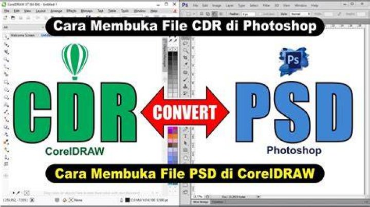 How do I export a CDR file in Photoshop?