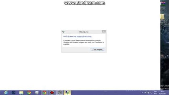 How do I fix HKShip exe has stopped working?