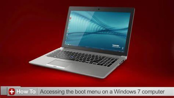 How do I get to the boot menu in Windows 7?