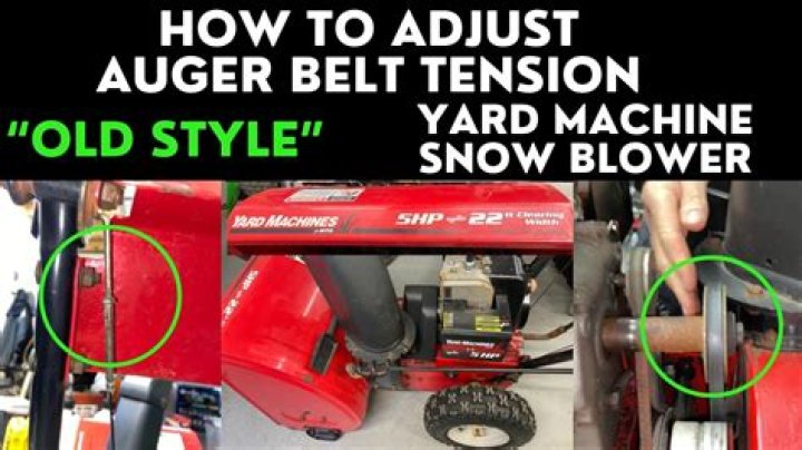 How do I know if my auger belt is bad?