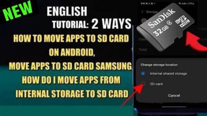 How do I move apps from internal memory to SD card on Android tablet?