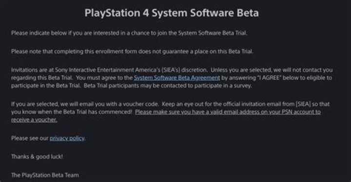 How do you become a PS4 beta tester?