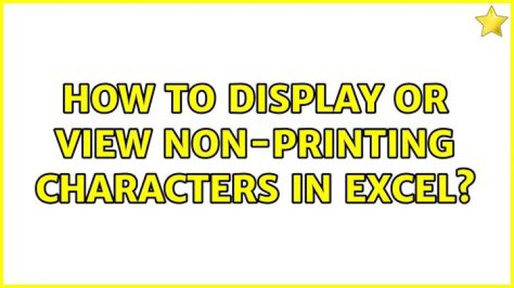How do you display nonprinting characters?
