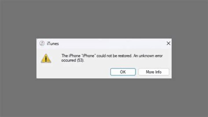 How do you fix error 53 on iPhone?