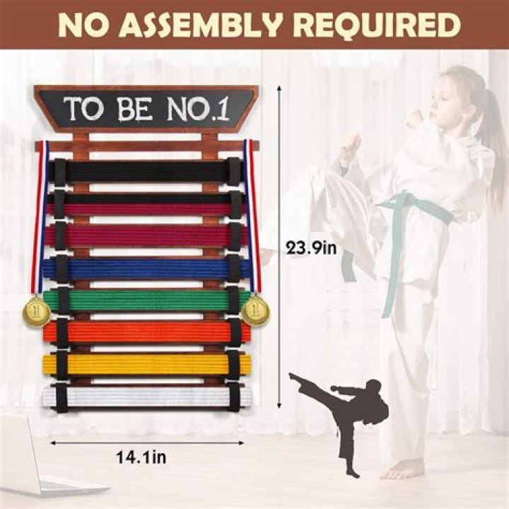 How do you make a taekwondo belt display?