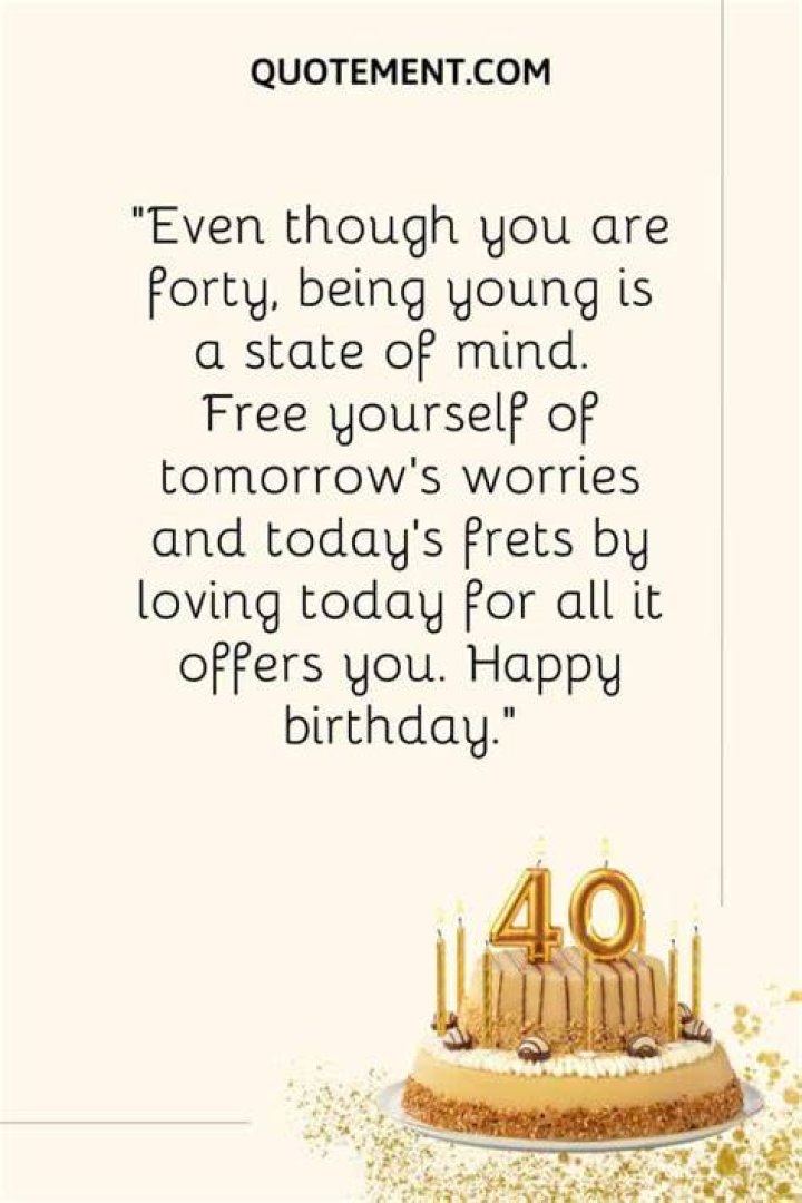 How do you toast for 40th birthday?