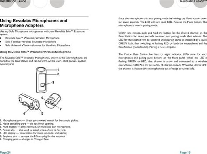 How do you use a revolabs wireless microphone?
