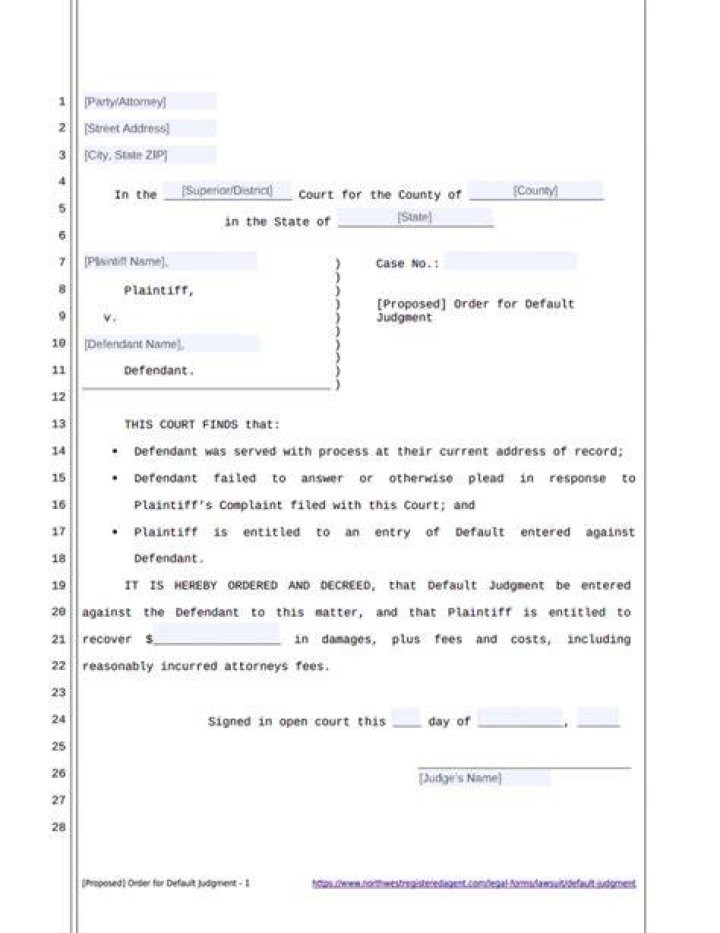 How long is a default judgment valid for in California?