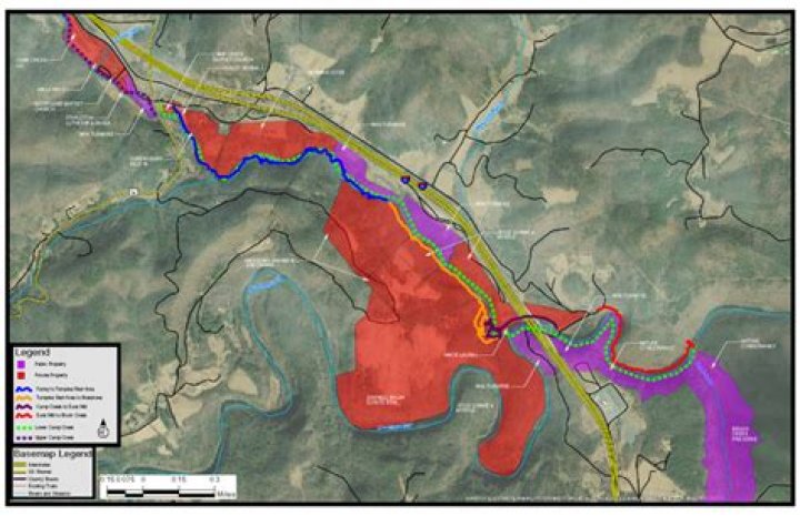 How long is Brush Creek Falls Trail?