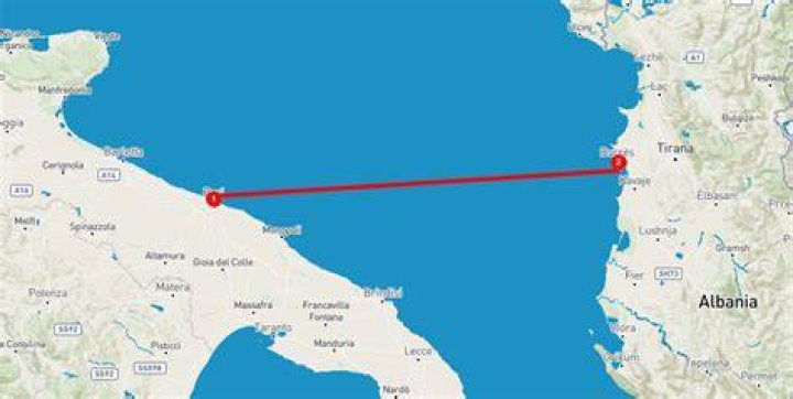 How long is the ferry from Durres to Bari?