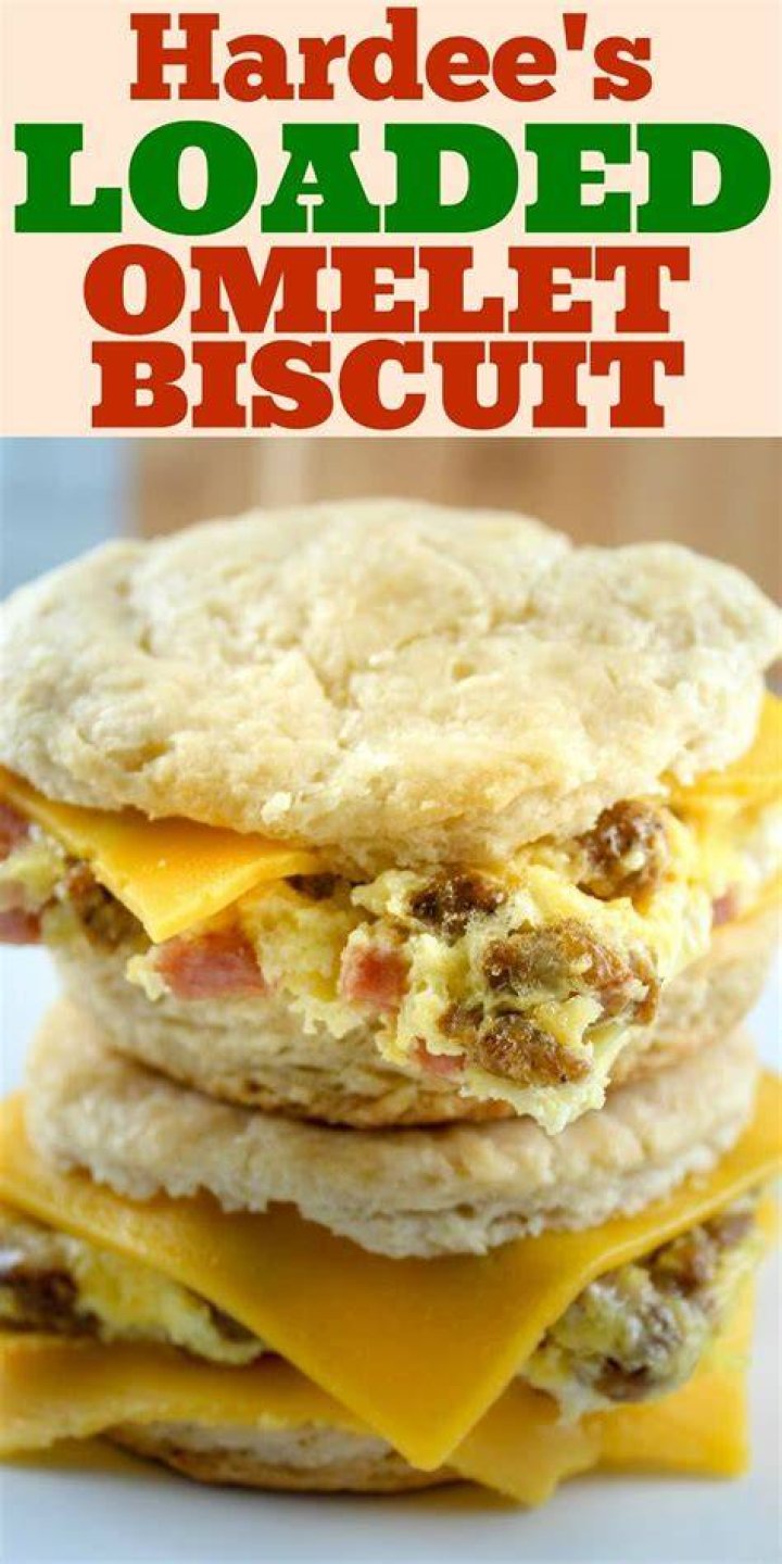 How many calories are in a double loaded omelet biscuit?