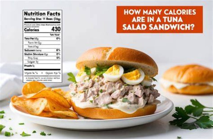 How many calories are in a tuna salad sandwich?