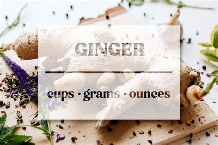 How many grams ginger in a cup of ginger tea?