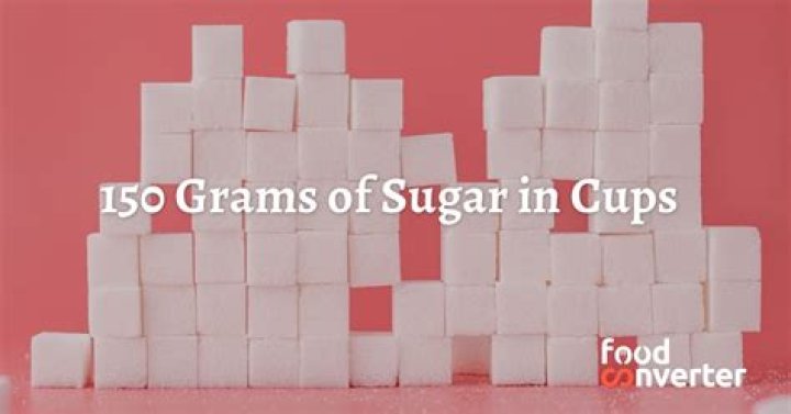 How many ml is 150 g sugar?