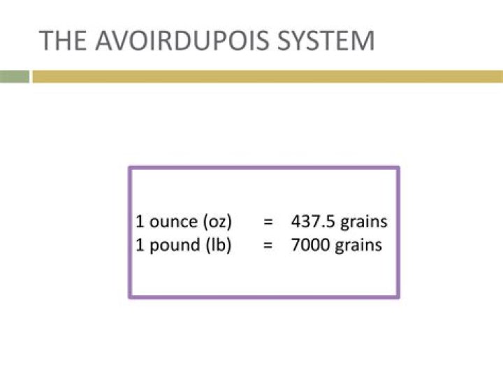How many ounces are there in a pound in the avoirdupois system?