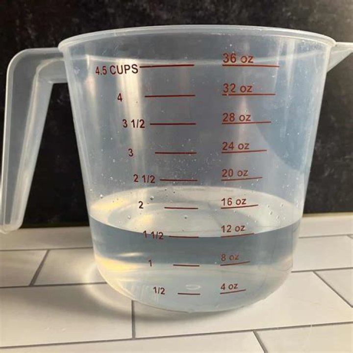 How much does a 1/4 cup water weigh?