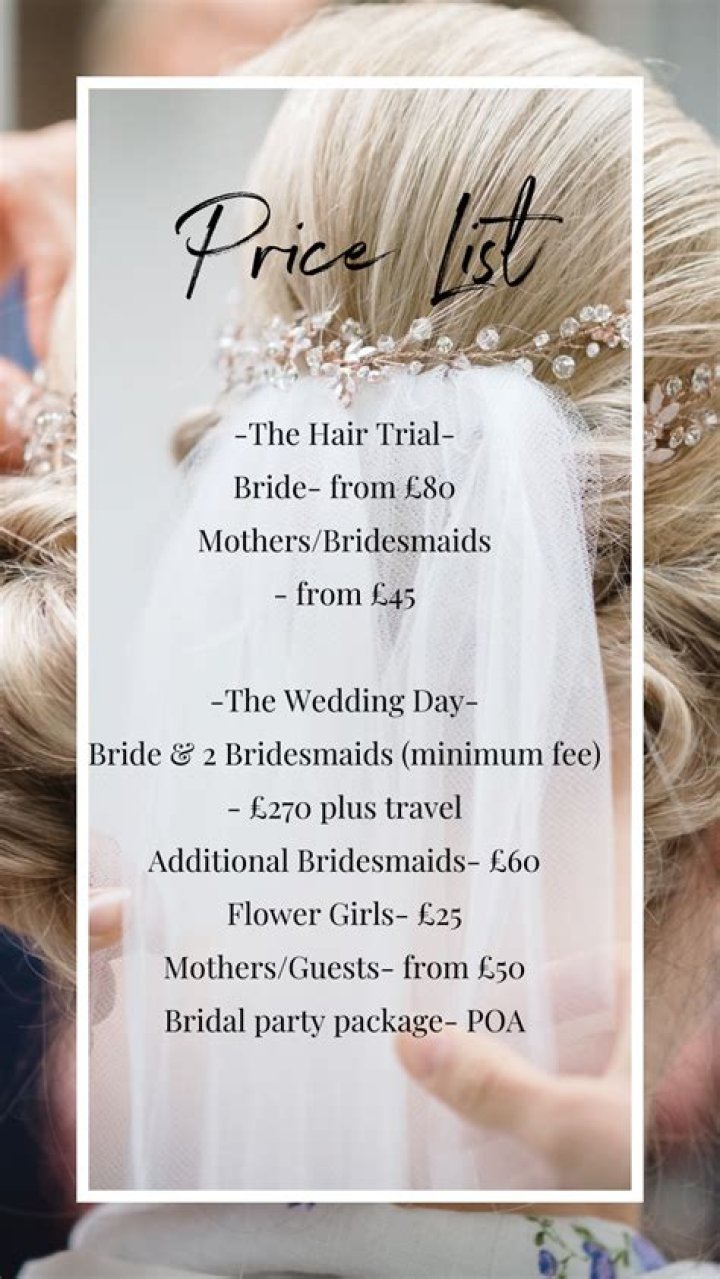 How much does a stylist cost for a wedding?