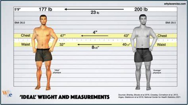 How much should a man 5 feet 11 inches Weight?