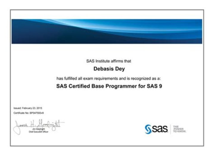 Is SAS certificate worth?