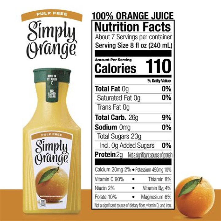 Is there sucrose in orange juice?