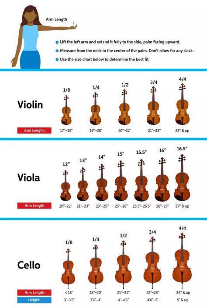 What are the sizes of string instruments?