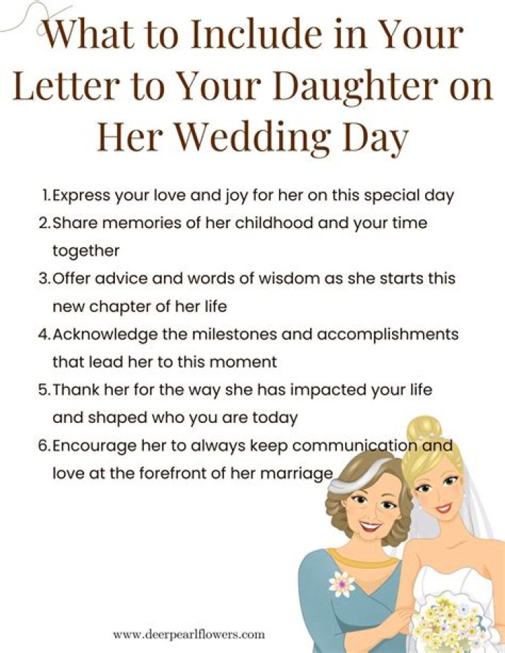 What can I write to my daughter on her wedding day?