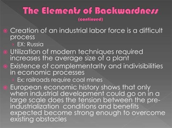 What caused the economic backwardness of Italy in 16th century?