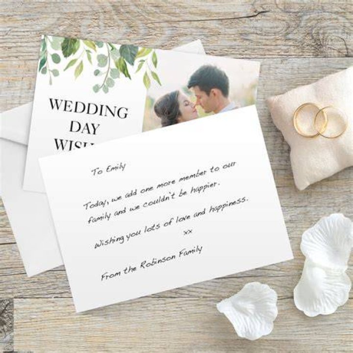 What do you write on a wedding announcement?