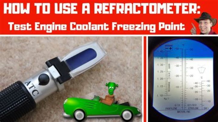 What does a refractometer measure in coolant?