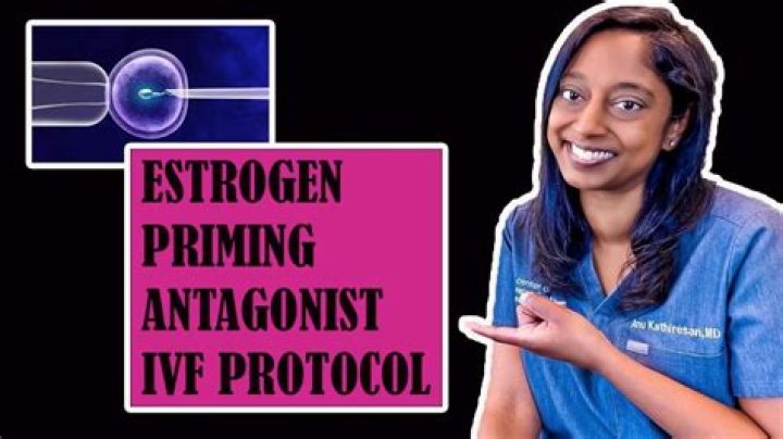 What does estrogen priming protocol do?