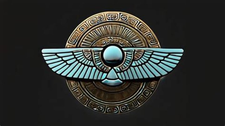 What does the winged disc represent?