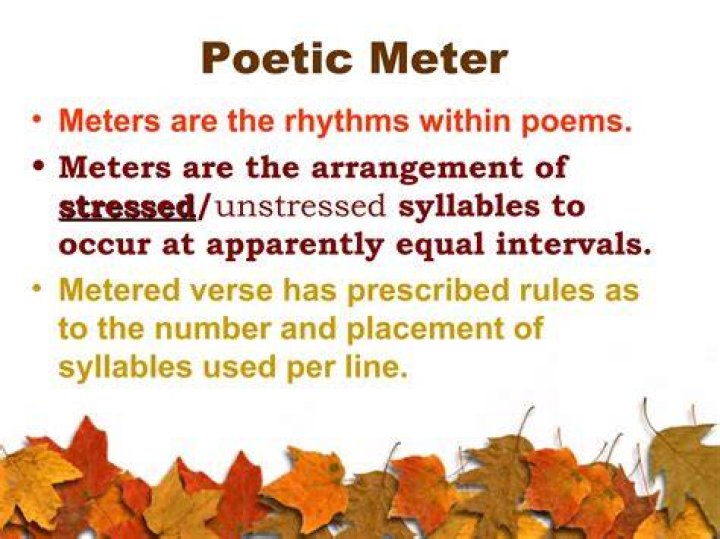 What is a 4 meter poem called?