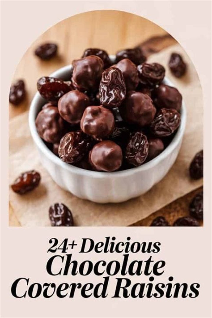 What is a chocolate covered raisin called?