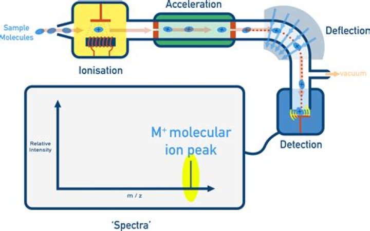 What is a molecular ion in mass spectrometry?
