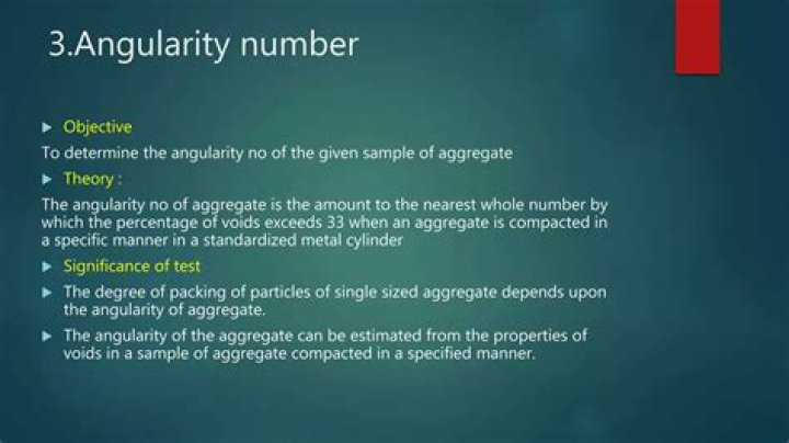 What is aggregate angularity?