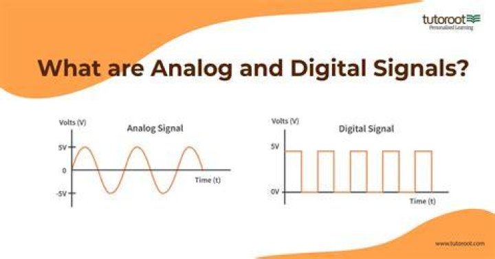 What is analog signal and digital signal with example?