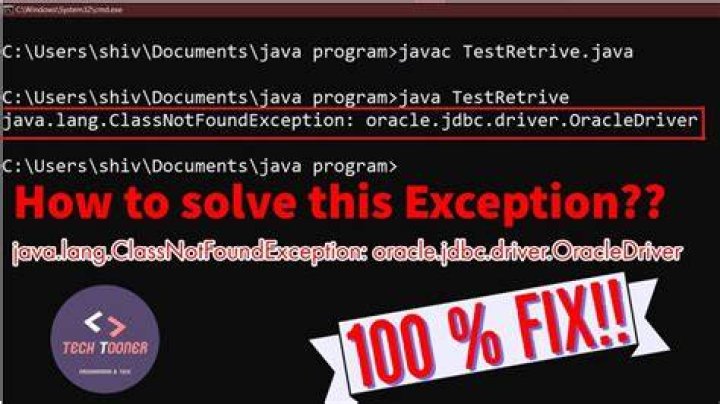 What is the exception when JDBC driver class is missing?