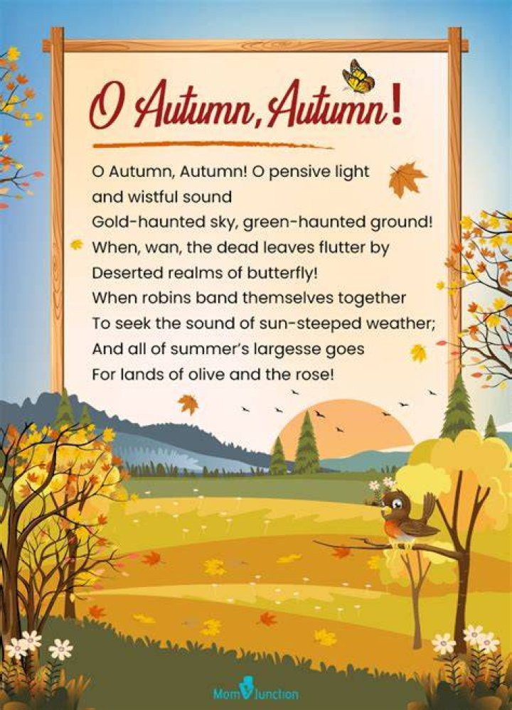 What is the poem Autumn song about?