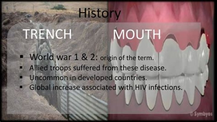 What was trench mouth in ww1?